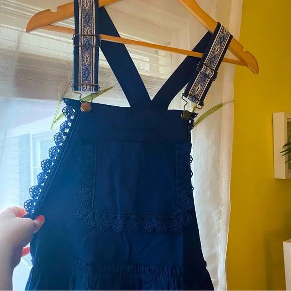 NWT | Listicle Blue Overall Dress - Picture 7 of 7